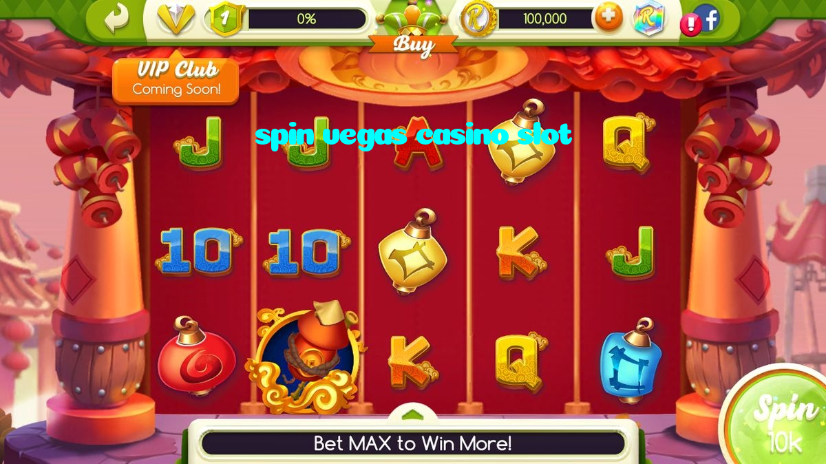 spin vegas casino slot casino presented on mobile device in Pakistan with slots and live games